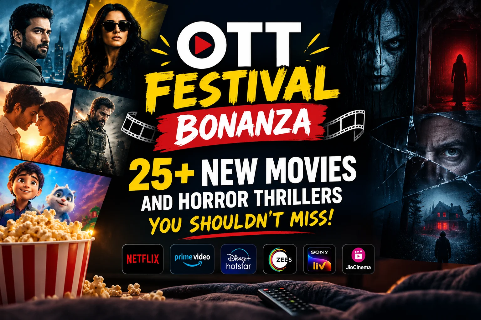 OTT Festival Releases: 25+ New Movies and Horror Thrillers Arrive Online — Which Ones Should You Watch First?